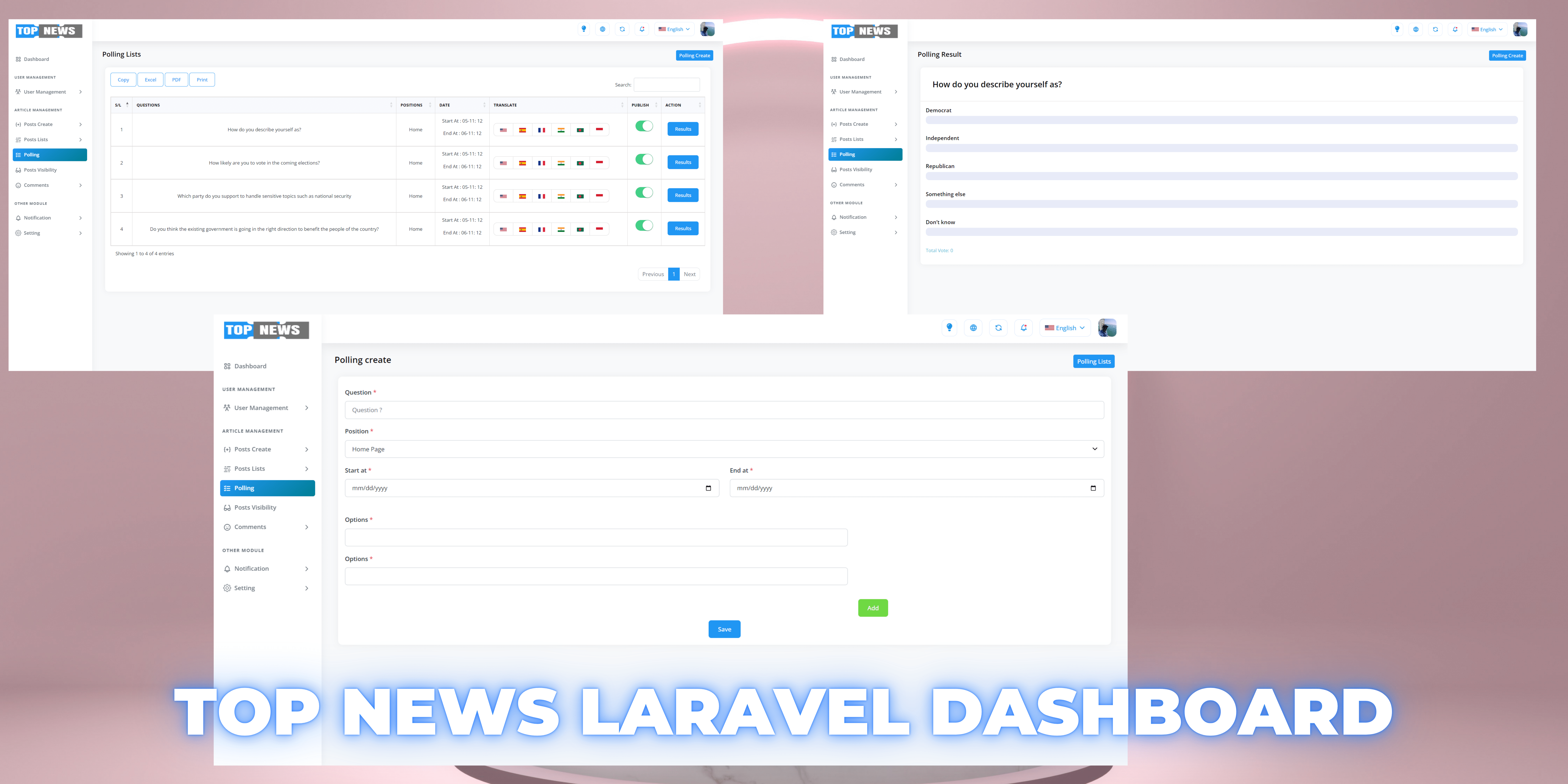 Top News Laravel Dashboard and Flutter Apps - 3