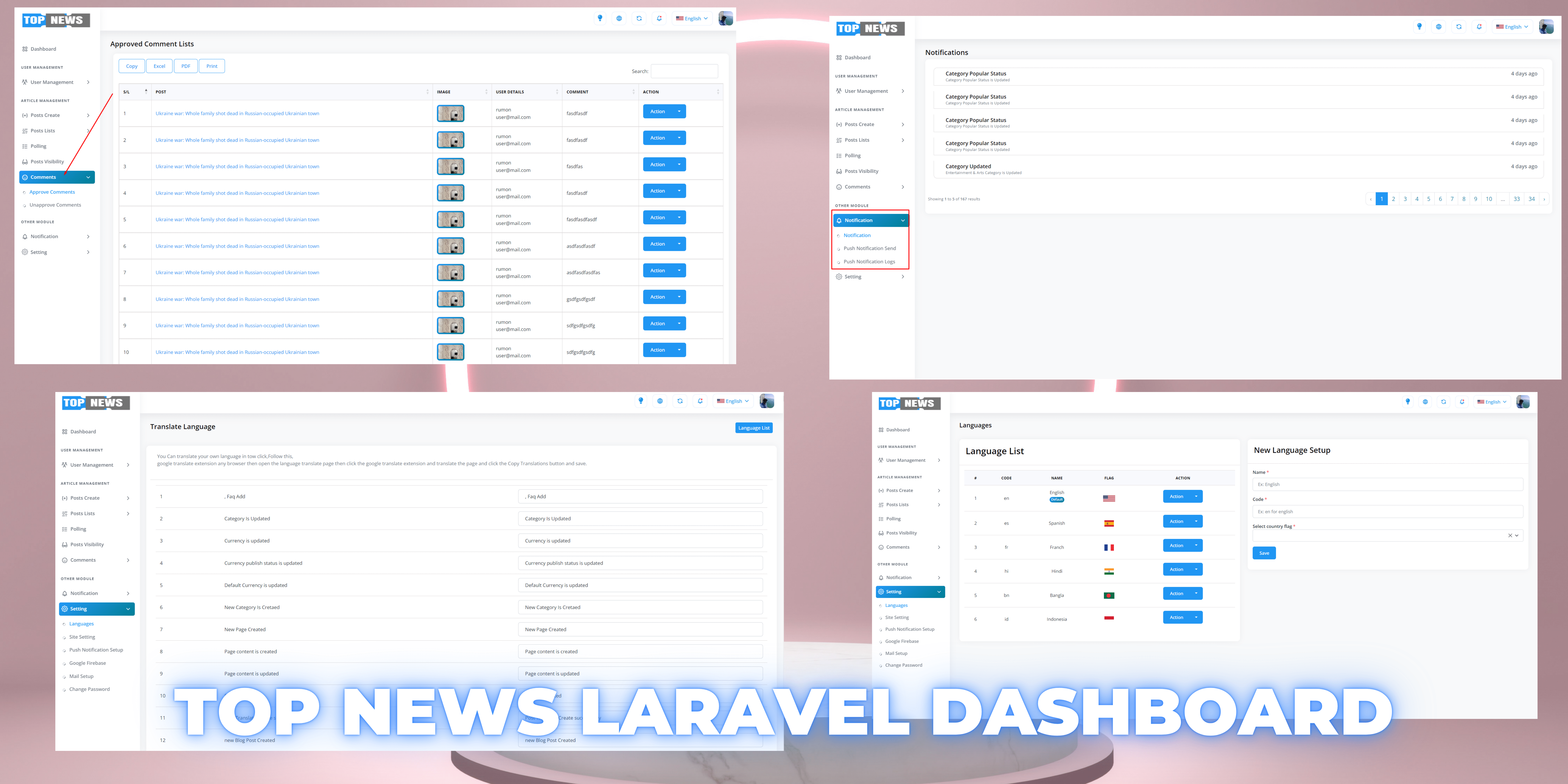 Top News Laravel Dashboard and Flutter Apps - 5